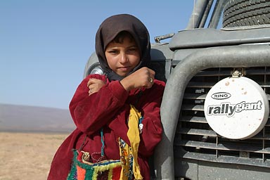 Desert girl in traditional clothes