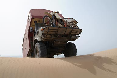 up the dune