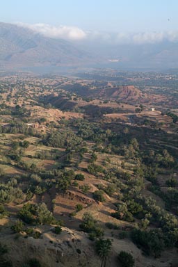 View from the Zolado Auberge, High Atlas peaks in the back