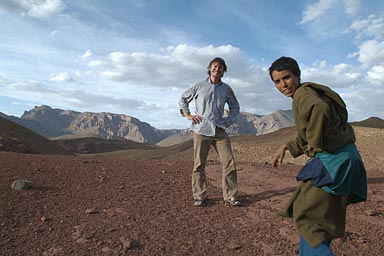 M'Goun, myself and boy jumping in