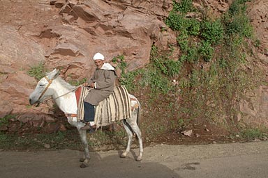 Local rider in front of spring