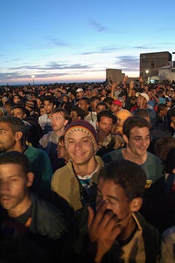 Crowd, evening ambience