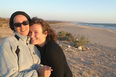 Hasna and Julie in Sidi Kaoki