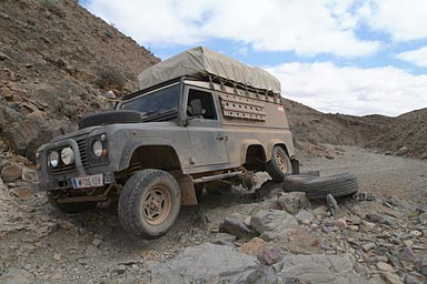 Changing a tyre sometimes it is easy