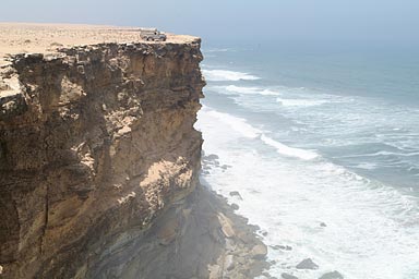 Land Rover on top of cliff