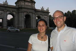 Hasna and old friend Daniel in Madrid.