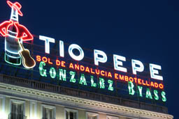Tio Pepe, sign in Madrid.