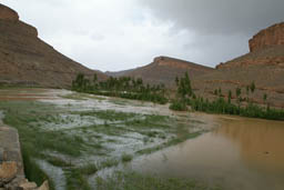 The Agoudal region, flooded valleys.