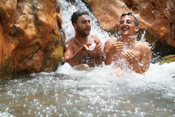 The natural bridge south of Demnate, natural pool.