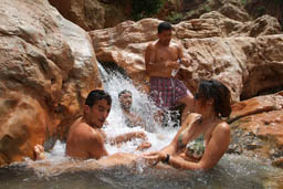 The natural bridge south of Demnate, natural pool.