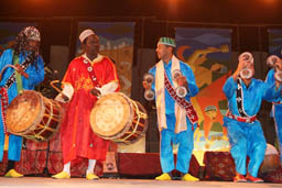 Mahmoud Guinea and drum, Essaouira 2006