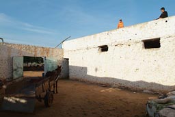 Farm court yard, Doukala in Morocco in January.