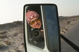 Manfred in mirror MB209 Western Sahara.