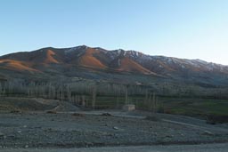 Snowy peaks High Atlas before Imilchil.