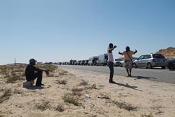 Dance when u can. Queueing at Moroccan Mauritanian border.