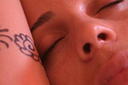 Hasna, Henna tattooed
