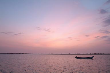 After Sunset. Behind Zebrabar, the lagoon.