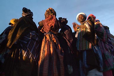 Traditionally costrumed dancers