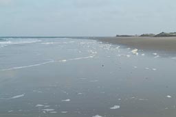 Foam waves, Atlantic ocean.