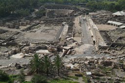 Bet Shean, excavations of Roman city.