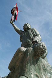 Druze war statue, Great Syrian Revolt 1925, Majdal Shams.