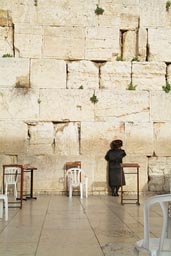 Haredi Jew, western wall, Jerusalem.