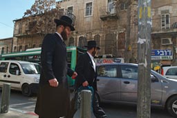 Haredim in Geula, Jerusalem.