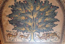 Hisham's palace lion and deer mosaic.