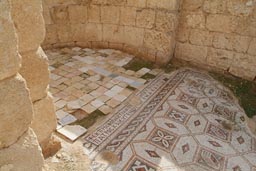 Church, floor deco, mosaic, Jerash, Jordan.