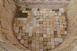 Tiles floor apse, Byzantine church, Jerash.