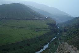 North Western Jordan, lush green, border with Israel.