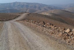 My road, desert mounts west of Amman.