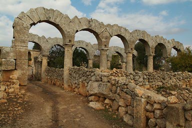 Arches on Front Porch, Lost City. Syria.