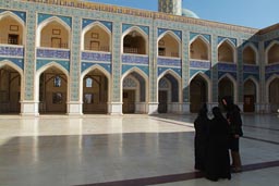 Shia mosque, Ar-Raqqah, Syria, women in black.