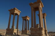 Tetrapylon, Palmyra, morning still.