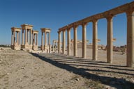Tetrapylon and collonade, Palmyra. Tetrapylon and collonade, Palmyra.