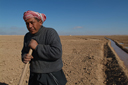 Irrigation channels and ditches, Syrian desert, near Ar-Raqqah.