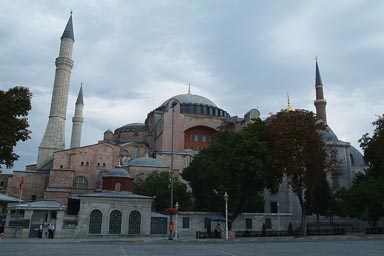 Ayasofya, Istanbul, clouds.