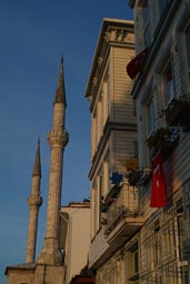 Minarets of Hamid i Evvel Mosque on Asian side of Bosporus.