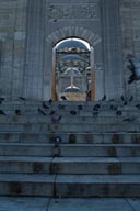 Historic sites, steps tp Yeni mosque. Pigeons.