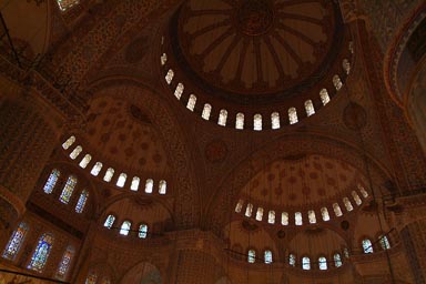 Inside Blue Mosque, Istanbul.