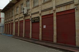 Shops closed in Kastamonu.