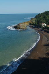 Beach and bay, Black Sea Coast, Turkey.