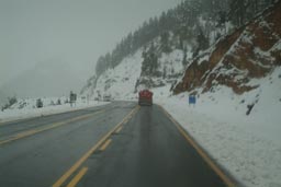 Snow in Eastern Turkey, Zigana pass.
