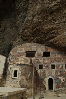 Sumela Monastery, rock church, cliff.