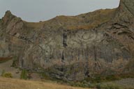 Cliffs route Erzurum to Ispir.