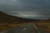 Road Anatolia. Bad weather.