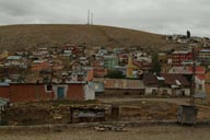 Bayburt, street, rubbish bin, colored roofs.