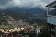 Artvin look down on Coruh valley.