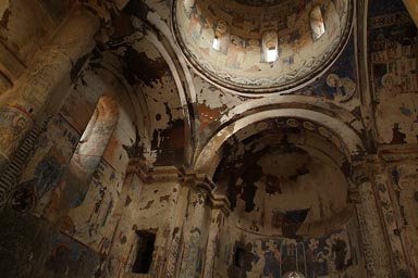Tigran Honents Armenian church. Blue Frescoes.